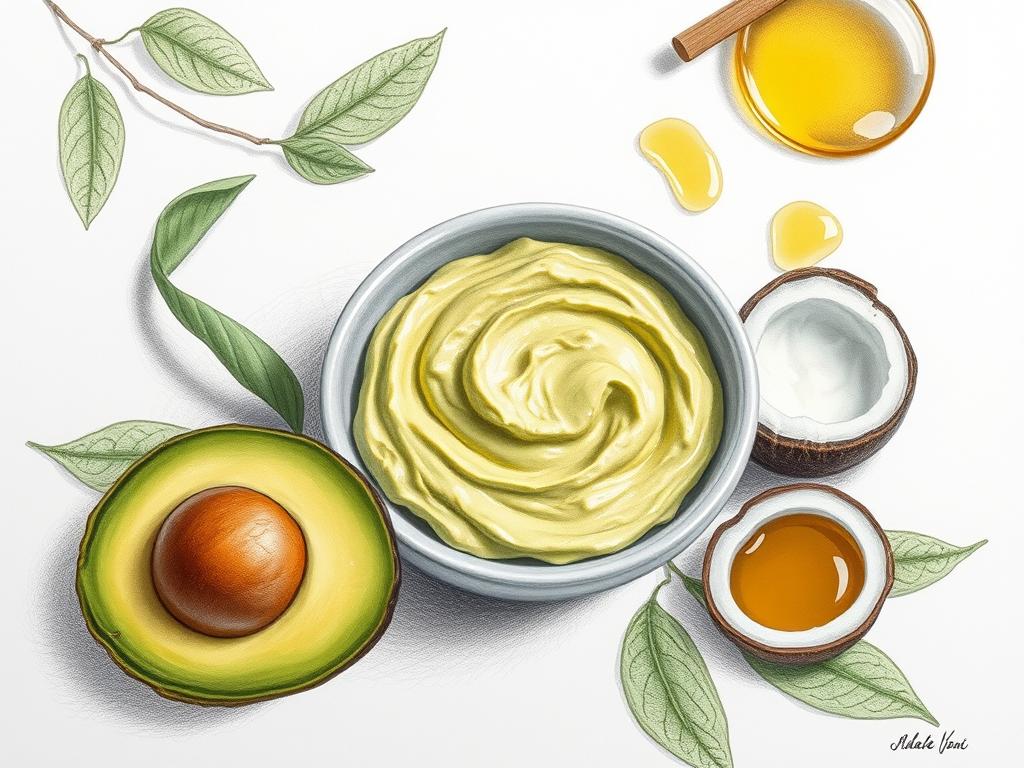 Avocado-Haarmaske gegen trockene Haare