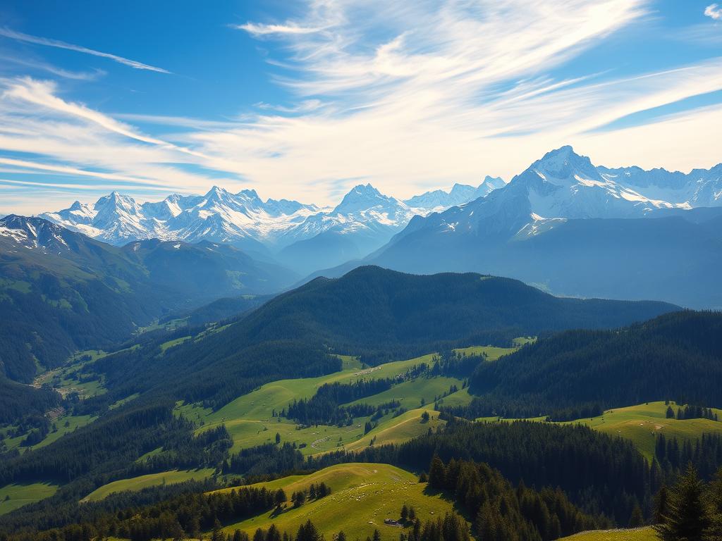 Schweiz: Leben in den Bergen vs. im Mittelland