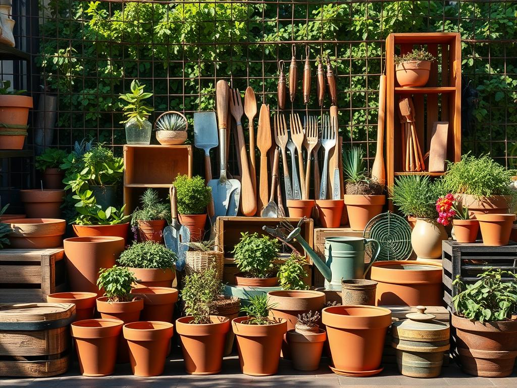 Materialien Urban Gardening