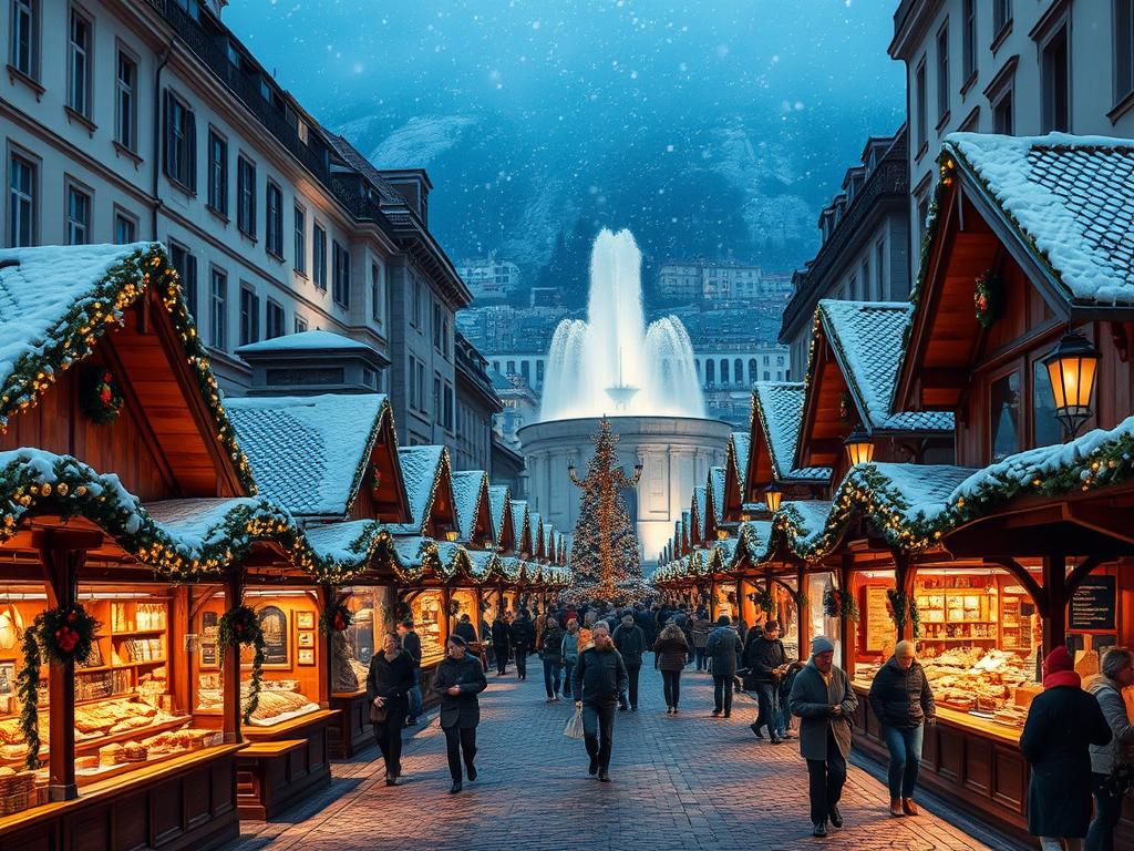 Weihnachtsmarkt in Genf