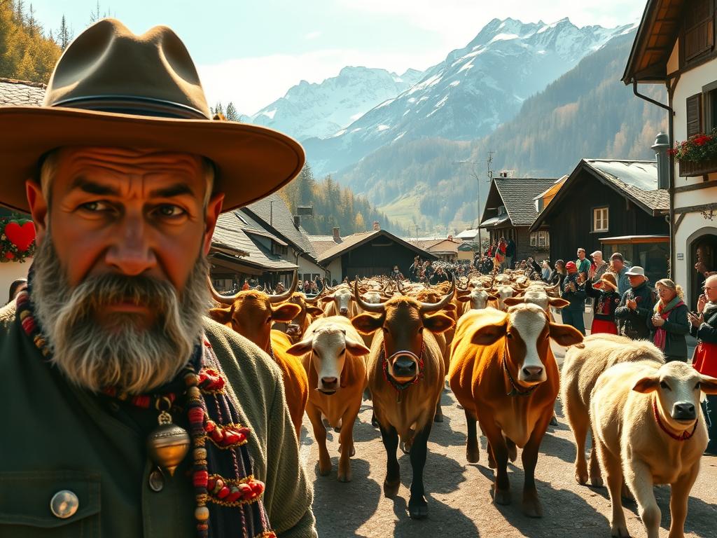 alpiner Festumzug